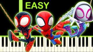 SPIDEY AND HIS AMAZING FRIENDS - EASY Piano Tutorial