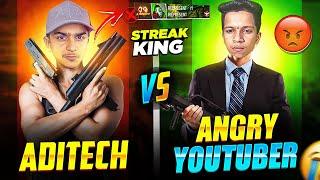 First Time Broke 45 Winning Streak  Aditech Vs Angry Youtuber  बच्चा गुस्सा हो गया || Aditech