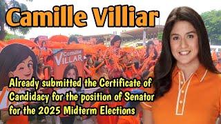 Camille Villar Already submitted the Coc for the position of Senator for the 2025 Midterm Elections