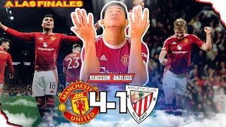 REACCION DEL HINCHA - MANCHESTER UNITED 4 VS ATLETICO BILBAO - EUROPA LEAGUE