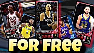 NEW SECRET CODE! + ALL THE CARDS YOU CAN GET FOR FREE IN NBA 2K MOBILE SEASON 6! #nba2kmobile