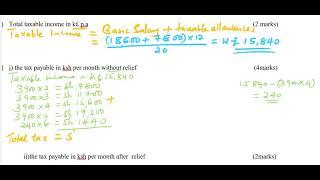 HOW TO CALCULATE INCOME TAX(Example 1)