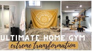 Ultimate HOME GYM renovation 2021 *Extreme Transformation* FULL BEFORE & AFTER Gym Tour
