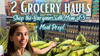 FEEDING MY FAMILY OF 7 Grocery Hauls + Shop With Me & HEALTHY Meal Prep!