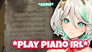 Cecilia plays piano IRL immediately after seeing this in the game [Hololive EN]