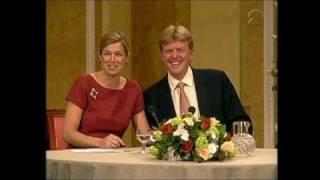 Verloving Prins van Oranje en Máxima Zorreguieta: persconferentie (2001)