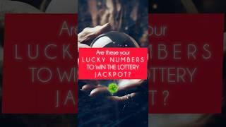 Are these your lucky numbers to win the next lottery jackpot?  Lottery manifestation #lottery