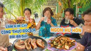 |668| LÀM KIM CHI MUỐI XỔI DÃ CHIẾN ĂN KÈM THỊT LUỘC ĐÃI BÀ SUI VỚI MẤY DƯỢNG.