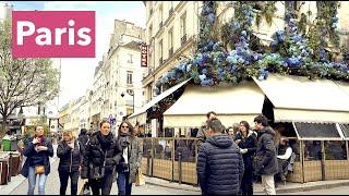 Paris France, Paris HDR walking - Business as usual even garbage everywhere - 4K HDR 60 fps