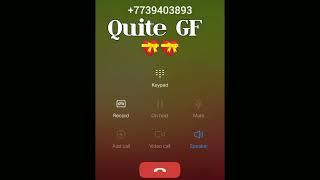 #call prank video | Quite gf call prank | one sided girlfriend prank | #ashish sir prank