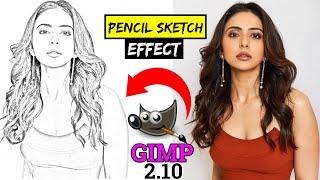 How to Convert an Image into Pencil Sketch || GIMP 2.10