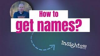 How to get names? - Mediumship Development