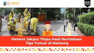 Pemkot Jakpus Tinjau Hasil Revitalisasi Tiga Trotoar di Menteng