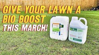 March into Spring Lawn Care! // Bio Booster For Your Lawn // What To Feed Your Lawn in Early Spring!