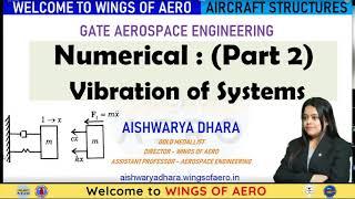 Vibration of beams || GATE Aerospace Structure Topicwise || Aishwarya Dhara