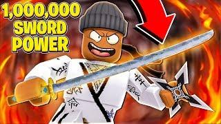I got 1,000,000 SWORD POWER & became KING in Roblox Ninja Legends!
