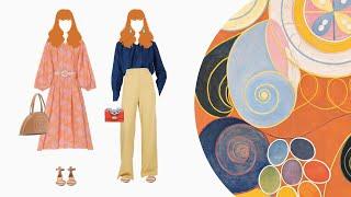 Hilma af Klint Inspired Summer Capsule Wardrobe | 14 Bold and Vibrant Outfits - Ep. 18