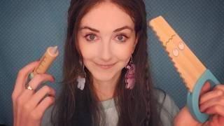 ASMR Nurse Fixes You with Wooden Tools (Inaudible/Unintelligible Whispering)