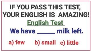 English Grammar Test ️ If you pass test, your English is amazing!