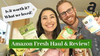 AMAZON FRESH REVIEW & GROCERY HAUL! OUR HONEST THOUGHTS | Alicia Lowndes