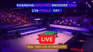 2024 Shanghai Masters Snooker LIVE Score UPDATE Today 1/16-Finals Day 1 Matches Jul 15 2024