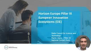 European Innovation Ecosystems EIE webinar