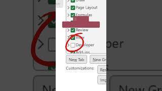 how to enable the developer tab in Microsoft Excel#office365 #exceltricks #msexceltricks