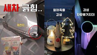 Vlog-새차 4개월만에 긁혀서 셀프복원/ 차량용거치대 추천/ 세미 차박/ 연말 홈파티