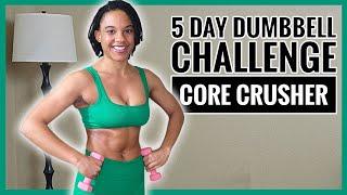 Upper Body & Deep Core Workout at Home Dumbbell Workout Burn Belly Fat