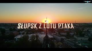 Słupsk z lotu ptaka w 4k Stare miasto nagrane z drona