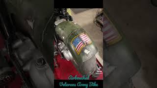 I had the honor of airbrushing this Army inspired Veterans Bike. #veterans #veteran #army #armylife