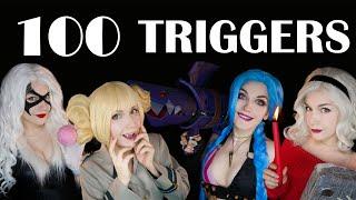 ASMR  100 TRIGGERS in 10 MINUTES & 20 COSPLAY ‍