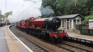 GWR Hall Class 5972 'Olton Hall' - The Wizards Express at Shipley and York - 7th Jun 2014