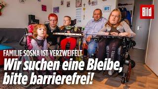 Familie mit drei Kindern im Rollstuhl sucht eine barrierefreie Wohnung