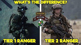 WHAT SEPARATES A TIER ONE RANGER FROM A TIER TWO RANGER? (U.S. ARMY RANGERS VS. RRC)