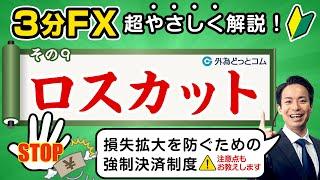 【FX初心者(9)】ロスカットとは「プロが解説！最短マスターほぼ3分FX」#外為ドキッ