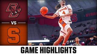 Syracuse Orange vs. Boston College Eagles - Game Highlights