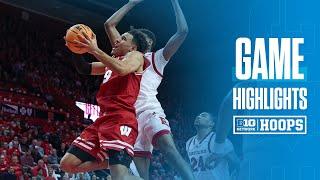 Wisconsin at Rutgers | HIGHLIGHTS | Big Ten Basketball | 1/6/25