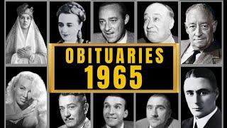 Famous Hollywood Celebrities We've Lost in 1965 - Obituary in 1965 - Ep1