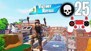 25 Elimination Solo Squads Gameplay "Building” Win (Fortnite Chapter 4)