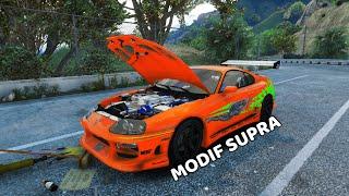 MODIF DAN MEMPERBAIKI SUPRA RONGSOK - GTA 5 MOD