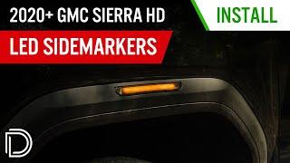 How to Install 2020+ GMC Sierra HD LED Sidemarker Fender Lights | Diode Dynamics