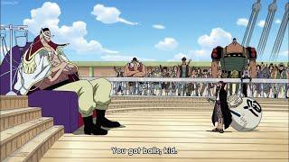 Shanks destroy Whitebeard's Moby Dick and invites Marco to join his team