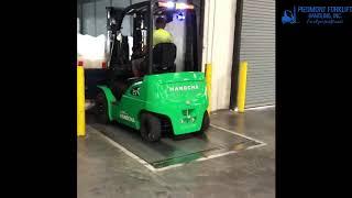 Lithium Ion Battery Forklift in operation