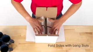 How to Fold the Uline 4-Mug Box