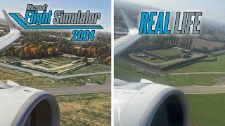 Microsoft Flight Simulator 2024 (FS2024) vs Real Life | Milan Takeoff