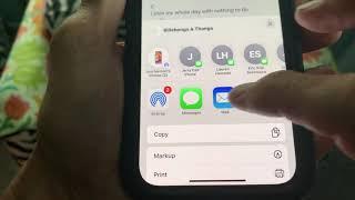 How to email a file from notes on iPhone 12