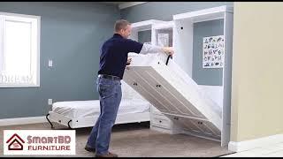 Bedder Way Twin Murphy Bed Operation Example