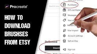 How to Download and Install Procreate Brushes from Etsy