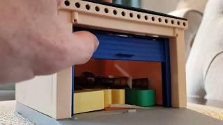 Toy Garage Door Opening and Closing